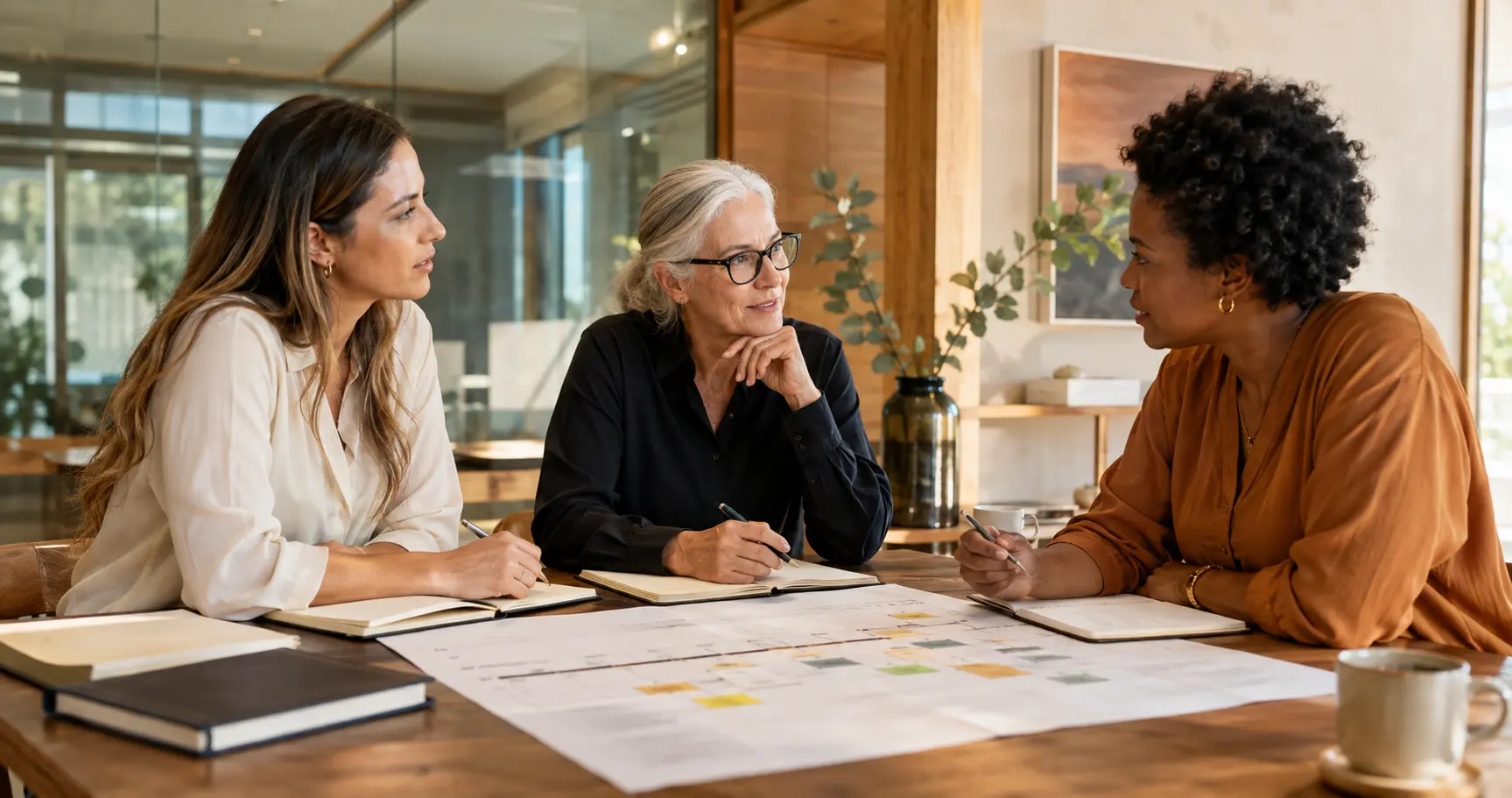 Professional reviewing partnership and program planning documents