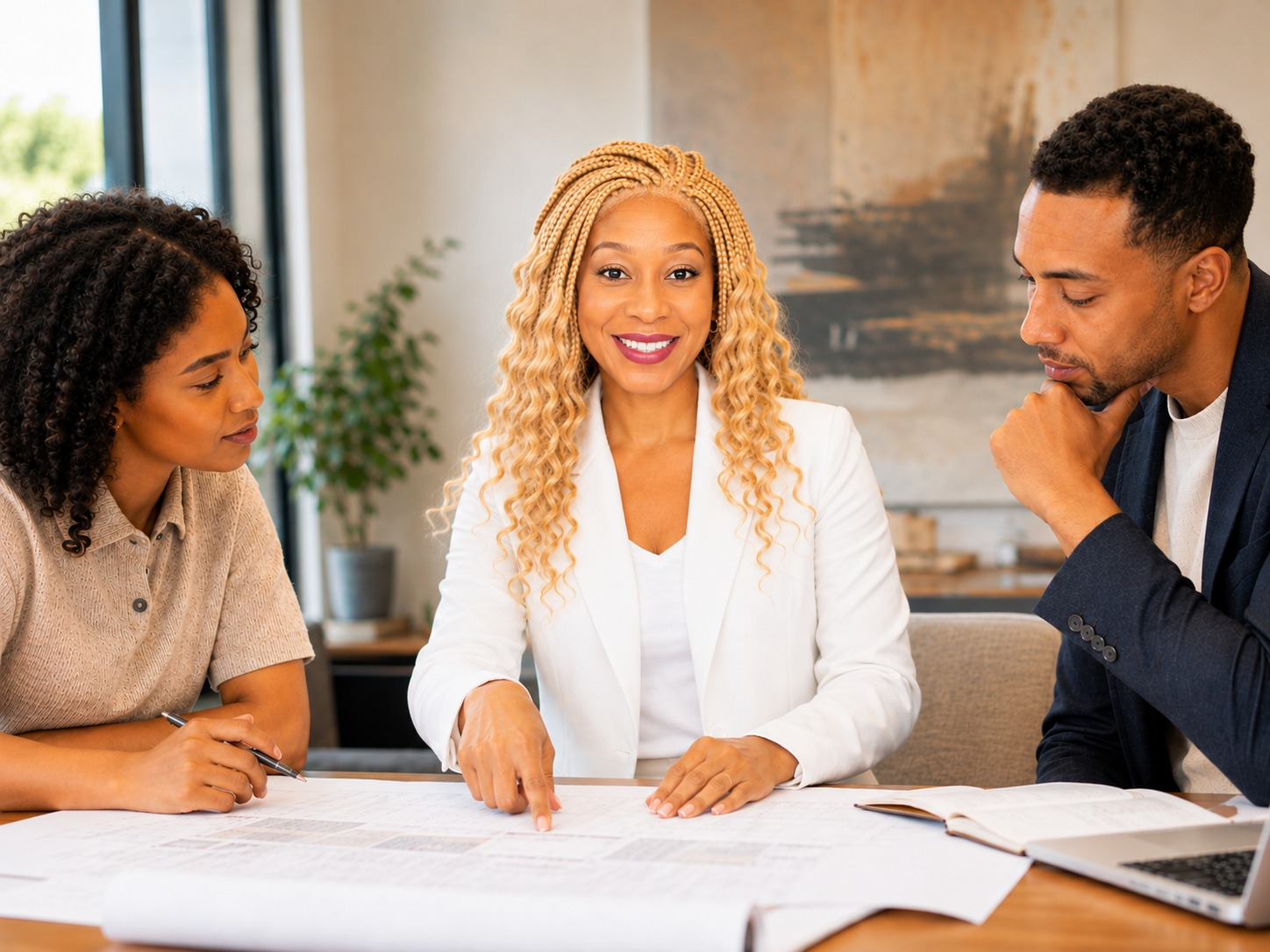 Cynthia Thia Brounno leading a collaborative planning discussion.